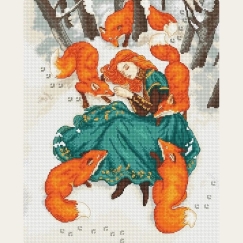 Letistitch ristpiste tikanduse komplekt "Liepsna" 23x29 cm LI63-00