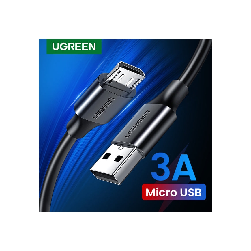 Ugreen 60135 USB cable USB 2.0 0.5 m USB A Micro-USB B 0.48 Gbit/s Black – 2