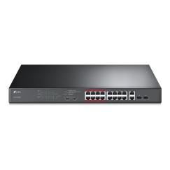 TP-Link TL-SL1218MP Mittejuhitav Gigabit Ethernet (10/100/1000) Power over Ethernet tugi 1U Must