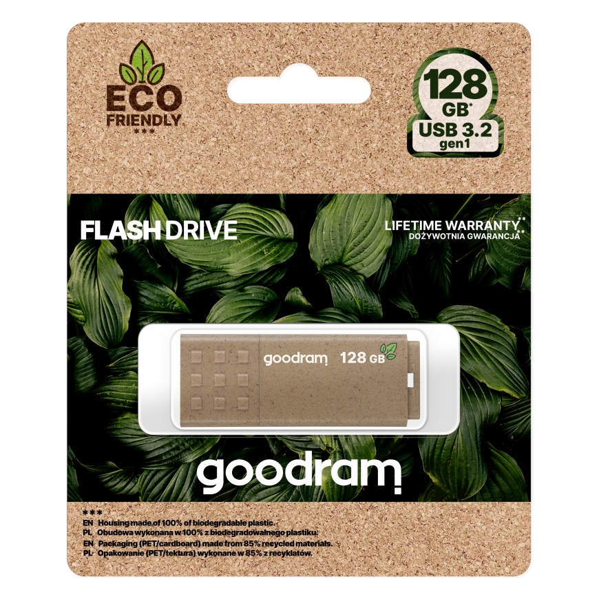 Goodram UME3 Eco Friendly USB flash drive 128 GB USB Type-A 3.2 Gen 1 (3.1 Gen 1) Brown – 5