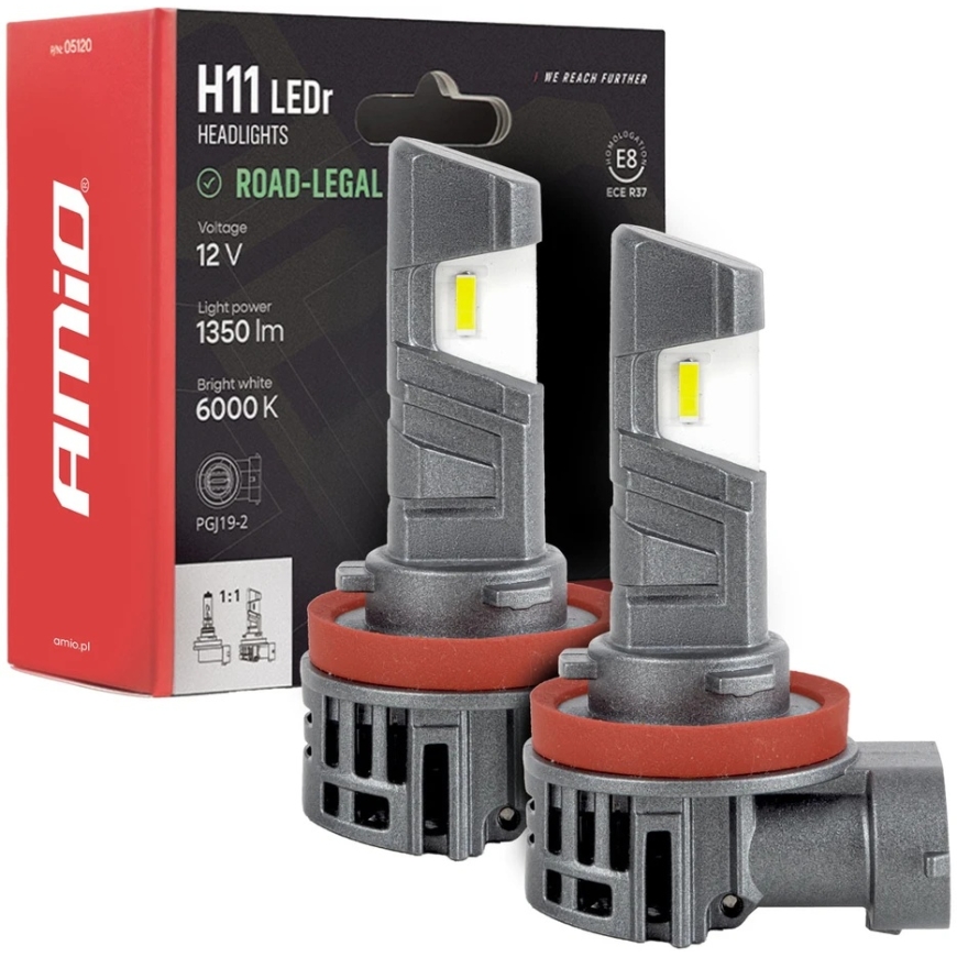AMiO Automobilu LED lampas ar žibintus
