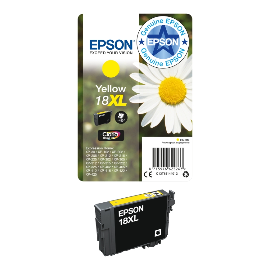 Epson Daisy Singlepack Black 18XL Claria Home Ink – 5