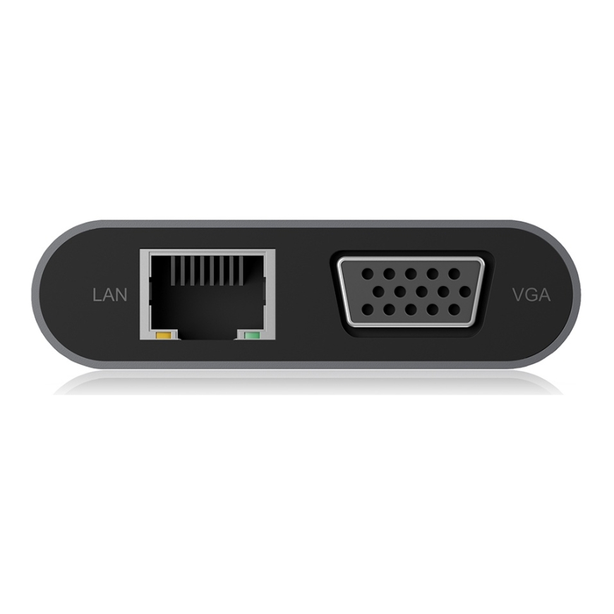 ICY BOX IB-DK4040-CPD Vadu USB 3.2 Gen 1 (3.1 Gen 1) Type-C Antracīts, Melns – 5