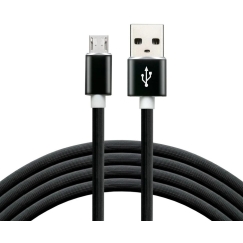 USB кабель - everActive CBS-1MB Micro USB 1.0м 2.4A 480 Mbps черный