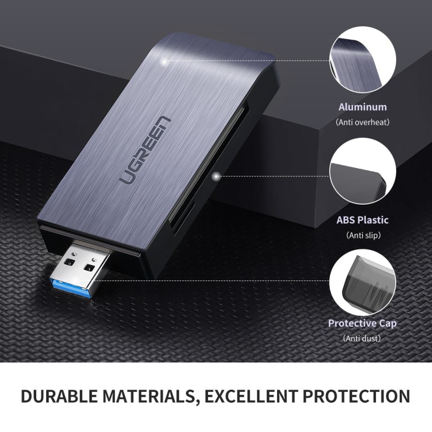 Ugreen 50541 card reader USB 3.2 Gen 1 (3.1 Gen 1) Steel – 5