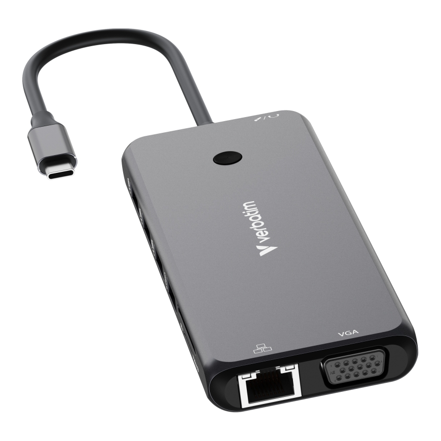 Verbatim CMH-14 USB tüüp-C 5000 Mbit/s Hõbe – 4