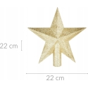 Atmosphera Star Christmas Tree Topper, 22 cm