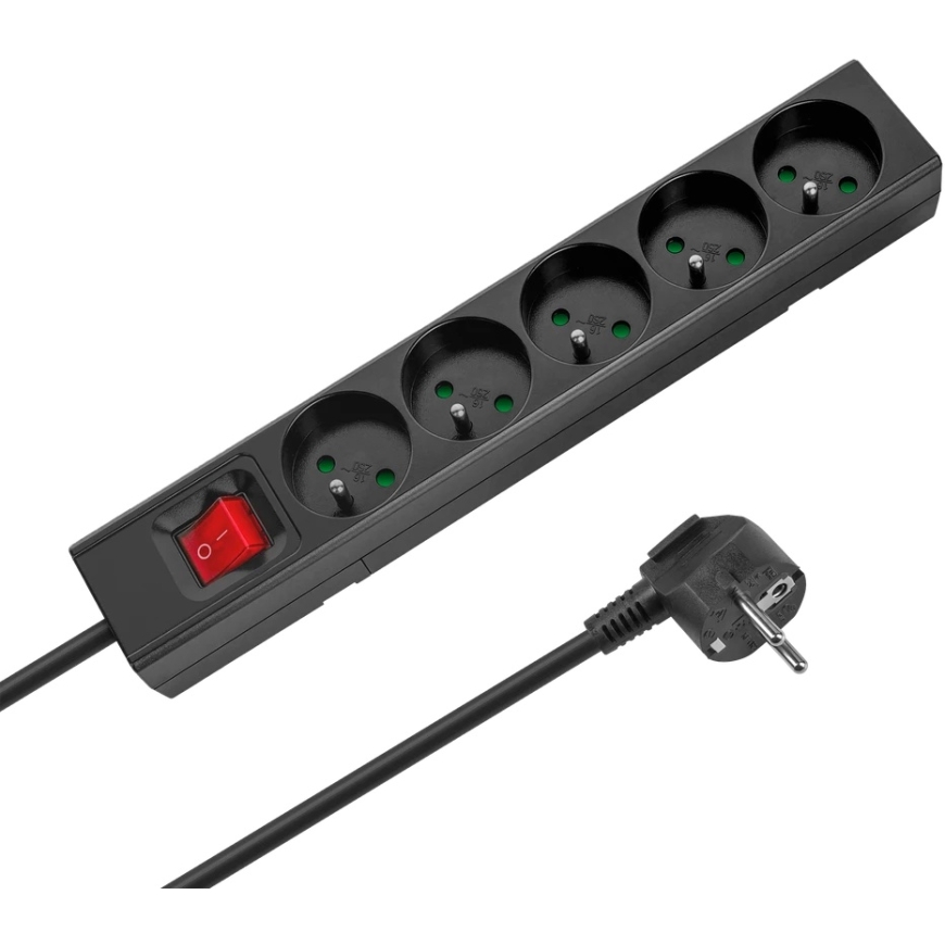 Rebel Electro Paildzinātājs, 5 kontaktligzdas, 2