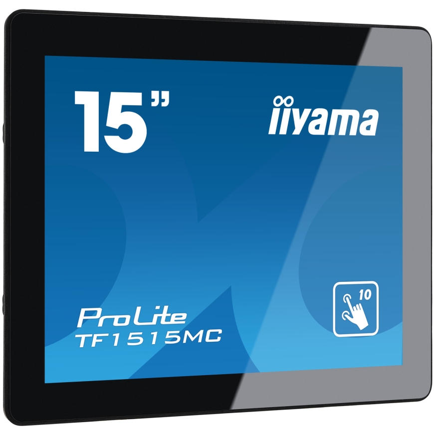 iiyama TF1515MC-B2 kompiuterio monitorius 38,1 cm (15") 1024 x 768 pikseliai XGA LED Lietimui jautrus ekranas Juoda