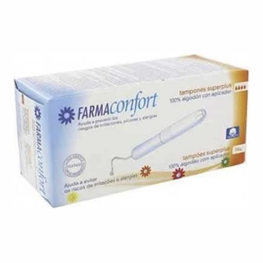 FarmaConfort kokvilnas tamponi ar aplikatoru Superplus