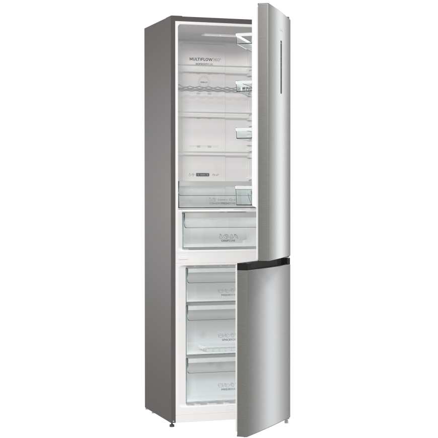 Gorenje NRK6202AXL4 šaldytuvas-šaldiklis Pastatomi 331 L E Pilka, Metalinis, Balta – 2