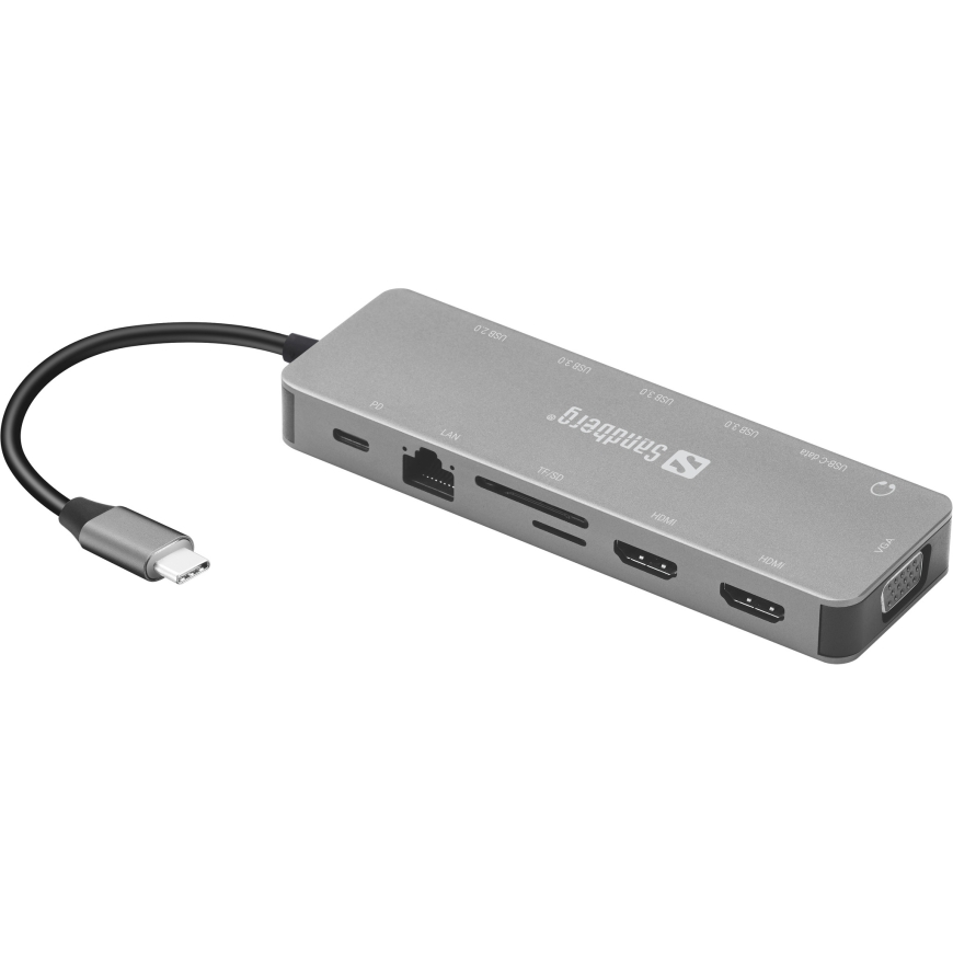 Sandberg USB-C 13-in-1 Travel Dock – 2