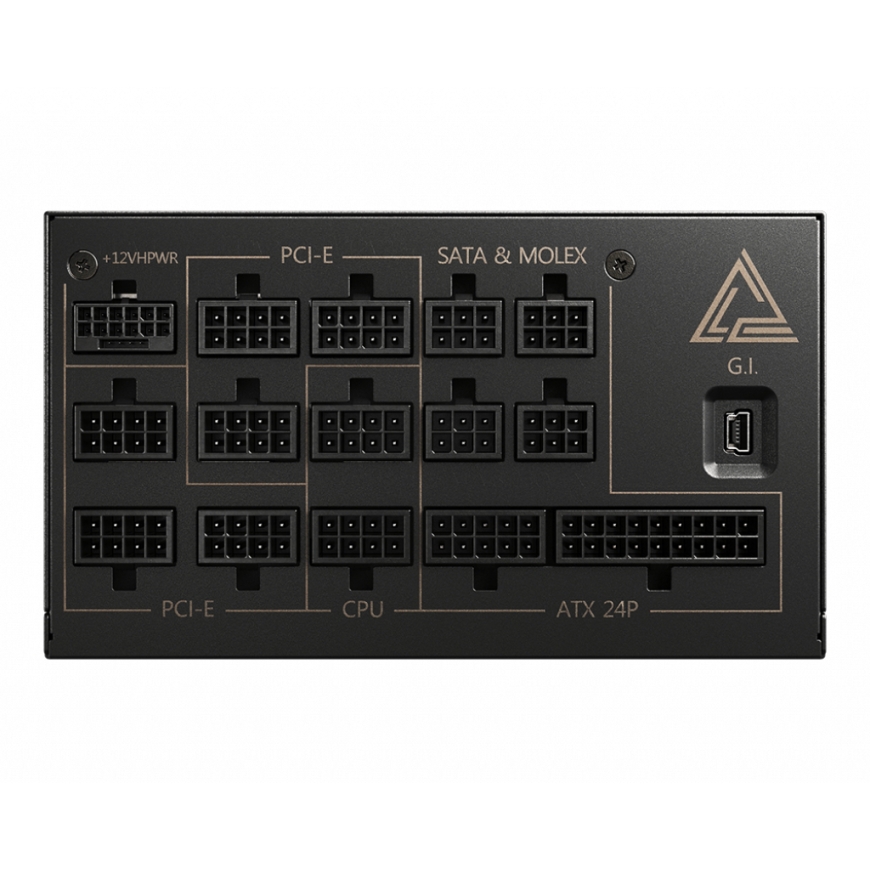 MSI MEG AI1300P PCIE5 barošanas avotu vienība 1300 W 24-pin ATX ATX Melns – 2