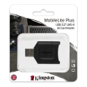 Kingston Technology MobileLite Plus card reader USB 3.2 Gen 1 (3.1 Gen 1) Type-A Black Kingston Technology MobileLite Plus card reader USB 3.2 Gen 1 (3.1 Gen 1) Type-A Black