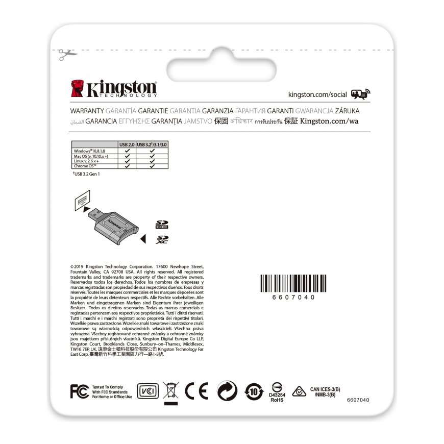 Kingston Technology MobileLite Plus card reader USB 3.2 Gen 1 (3.1 Gen 1) Type-A Black – 4