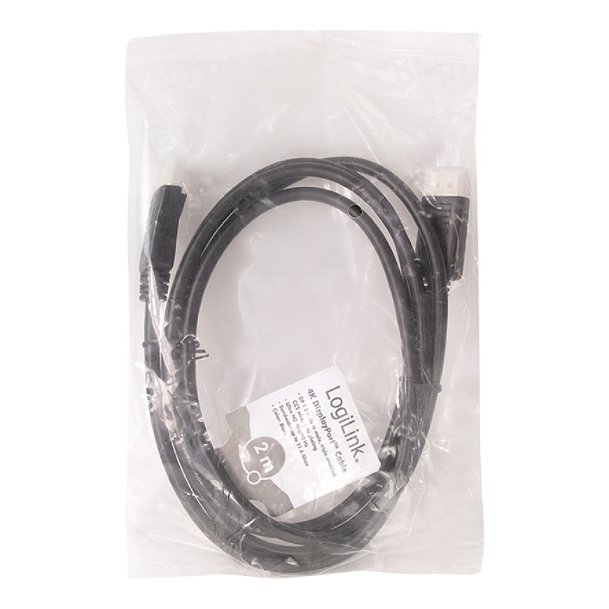 LogiLink CD0101 DisplayPort cable 2 m Black – 5