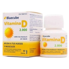 Bluecube D vitamīni 2000 60 kapsulas