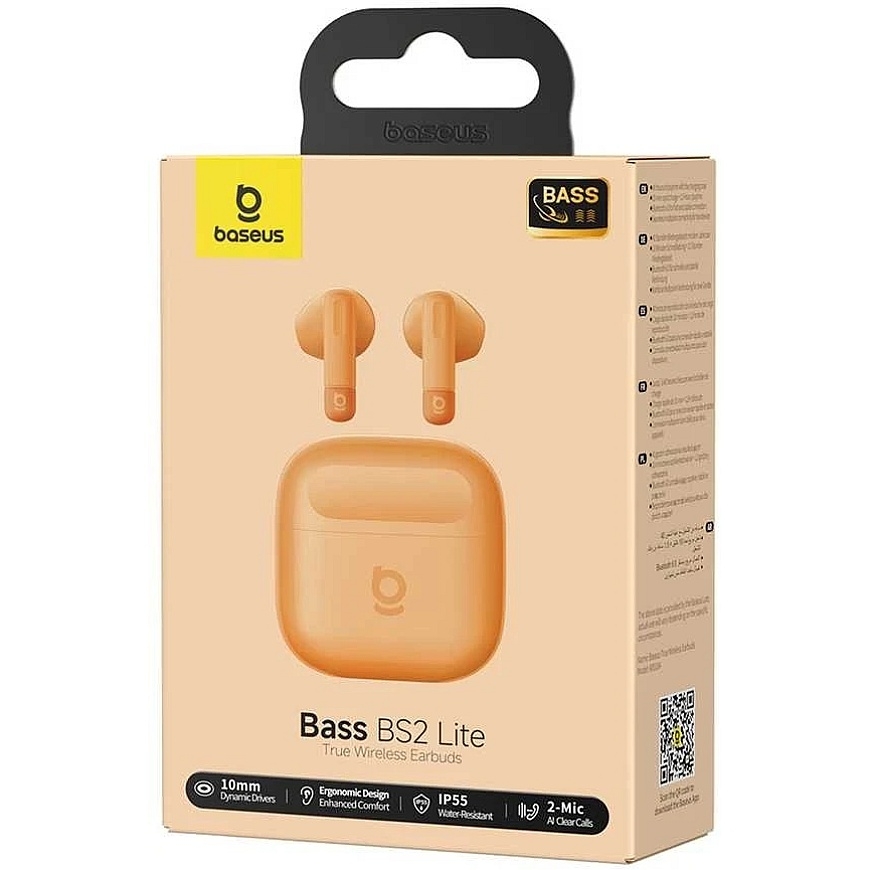 Baseus Bass BS2 Lite TWS Kuulokkeet Oranssi Auringonlasku – 5
