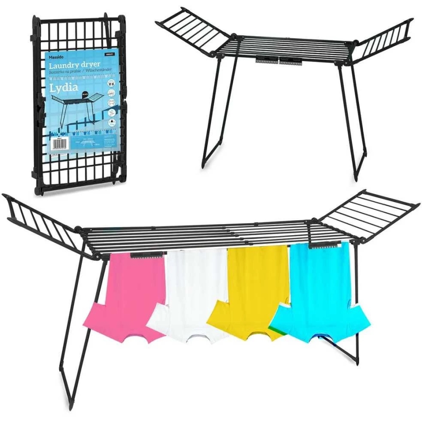 Massido Collapsible Laundry Dryer, Telescopic Clothes
