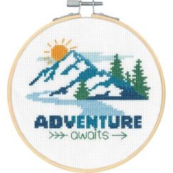 Simplicity Creative Corp Embroidery kit "Adventure Awaits" 15x15 cm D72-70486