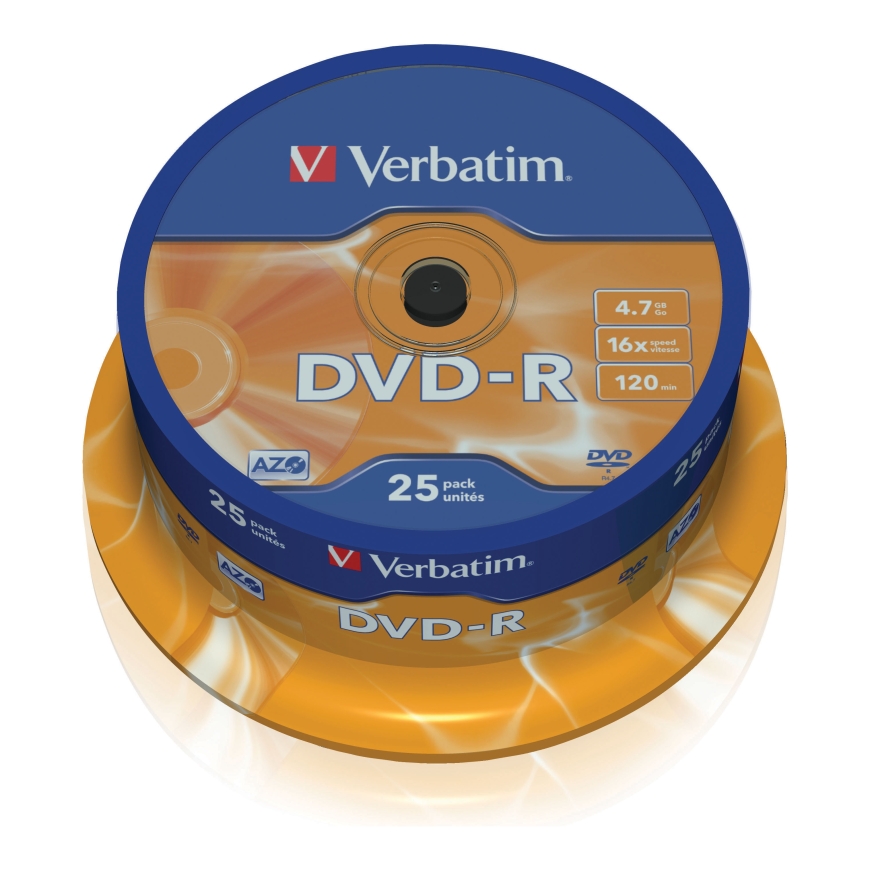 Verbatim 43667 4,7 GB DVD-R 25 шт