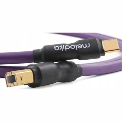 „Melodika“ USB kabelis USB-C – USB-B 1 m purpurins (MELO-MDUCB10)