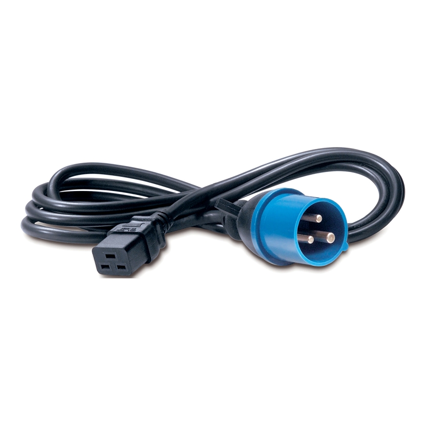 APC C19/IEC309 2.5m Black C19 coupler – 3