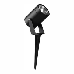 V-tac 10W LED - upotettava ulkovalaisin, musta, 3000K
