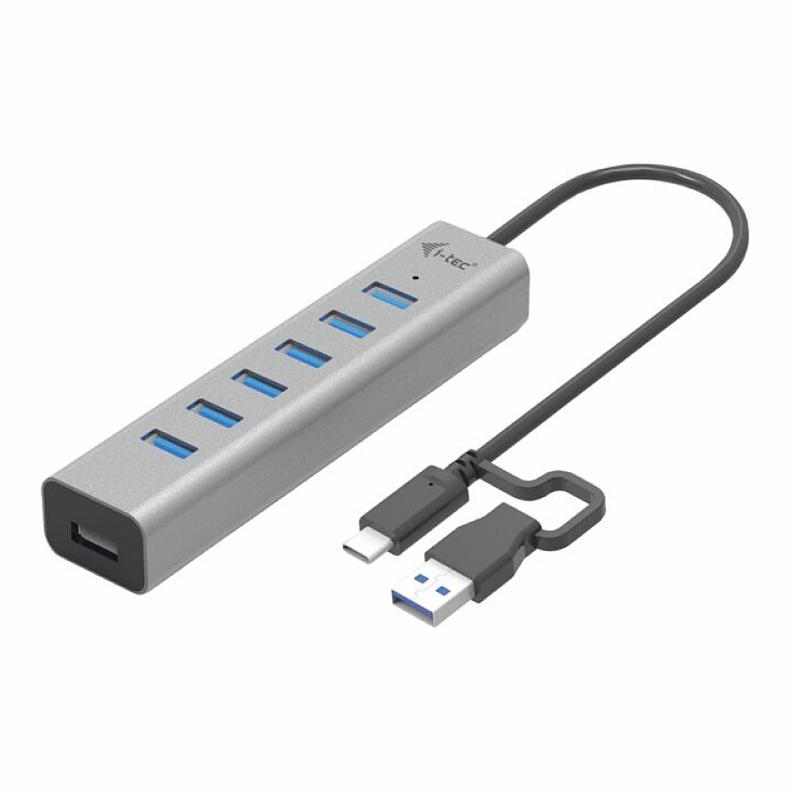 i-tec C31HUBMETAL703 jaotur USB 3.2 Gen 1 (3.1 Gen 1) Type-C 5000 Mbit/s Hall
