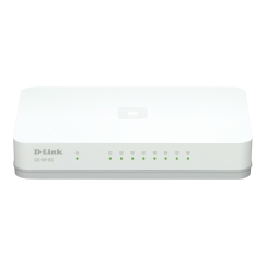 D-Link GO-SW-8G/E tinklo komutatorius Ne-valdomas Gigabit Ethernet (10/100/1000) Balta