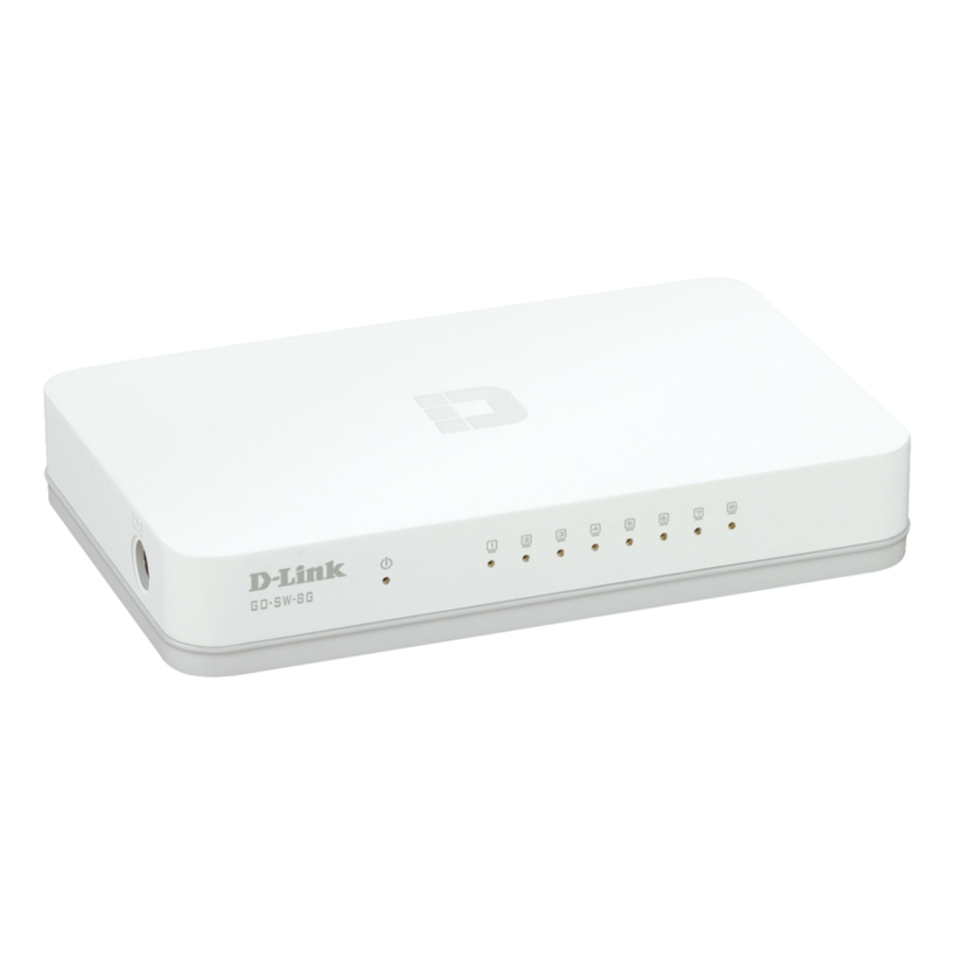 D-Link GO-SW-8G/E verkkokytkin Hallitsematon Gigabit Ethernet (10/100/1000) Valkoinen – 2