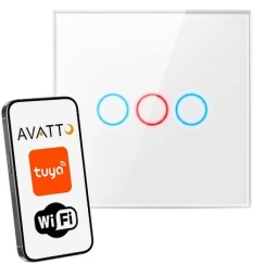 Avatto TS02-EU-W3 Glass Wi-Fi Light Switch