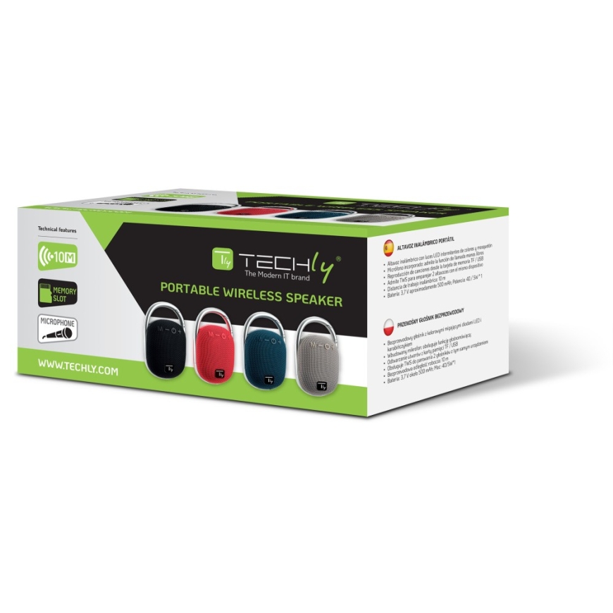 Techly ICASBL321BL portable/party speaker Mono portable speaker Blue 5 W – 2