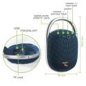 Techly ICASBL321BL portable/party speaker Портативная моноколонка Синий 5 W Techly ICASBL321BL portable/party speaker Портативная моноколонка Синий 5 W