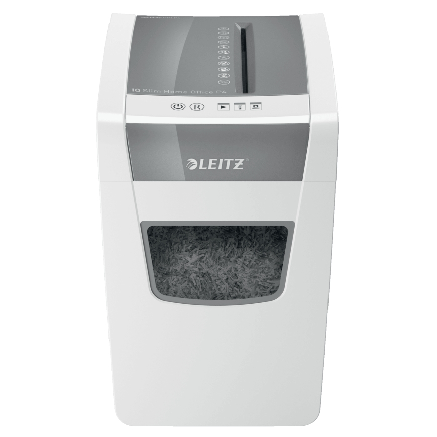 Leitz IQ Slim Office P-4 измельчитель бумаги Перекрестная резка 22 cm Белый – 2