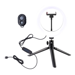 White Shark MOONLIGHT-2 RL-08 rõngas LED valgus 21cm, must/valge