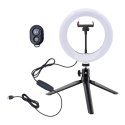 White Shark MOONLIGHT-2 RL-08 Ring LED Light 21cm, Black/White