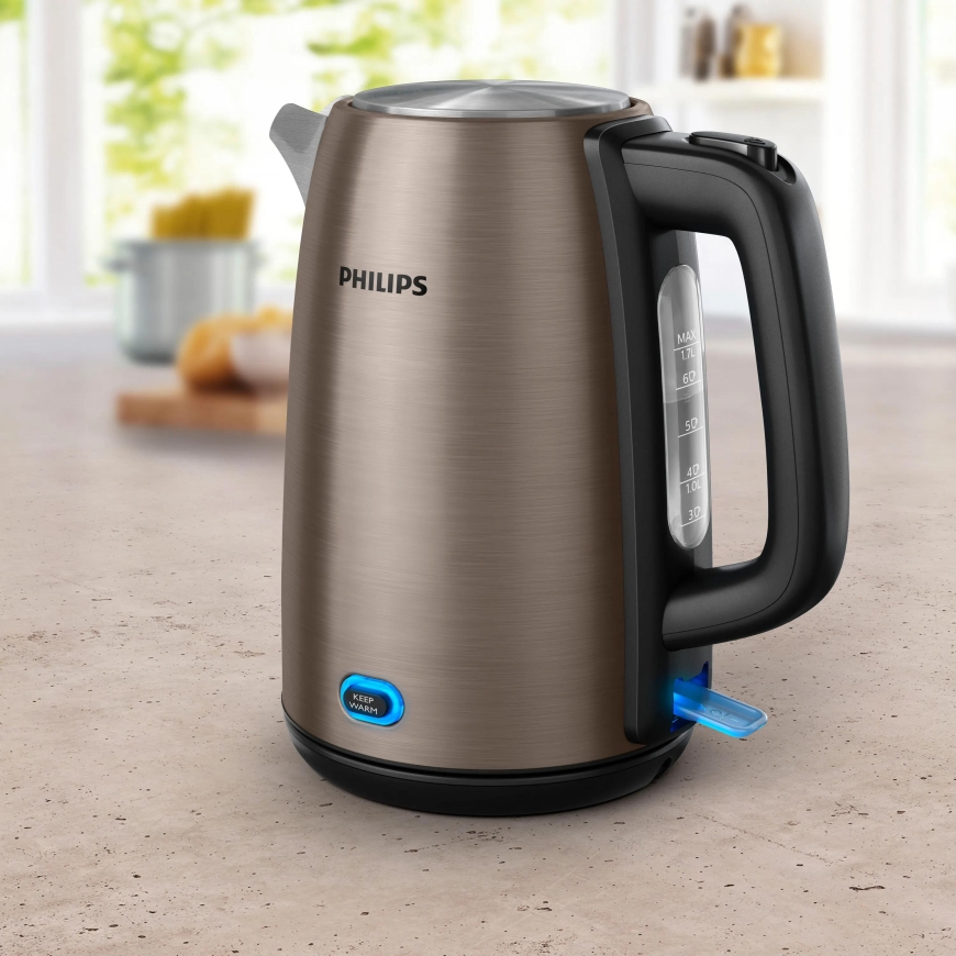 Philips Viva Collection HD9355/92 electric kettle 1.7 L 1900 W Black, Copper – 3