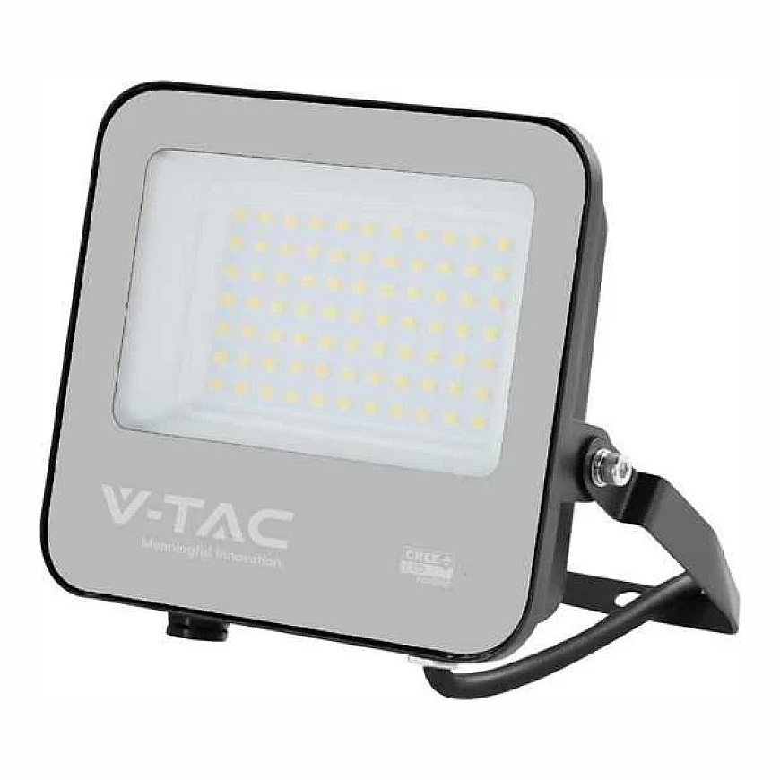 V-tac 50W LED prožektors, melnā korpusā