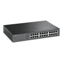 TP-Link TL-SG1024D tīkla pārslēgs Nepārvaldīts Gigabit Ethernet (10/100/1000) Pelēks