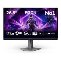 AOC AGON PRO AG276QKD2 PC lamekuvar 67,3 cm (26.5") 2560 x 1440 pikslit Quad HD QD-OLED Must, Hall