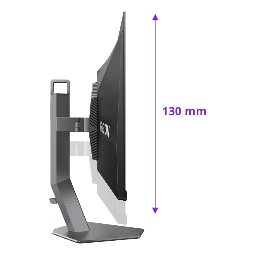 AOC AGON PRO AG276QKD2 kompiuterio monitorius 67,3 cm (26.5") 2560 x 1440 pikseliai Quad HD QD-OLED Juoda, Pilka – 3