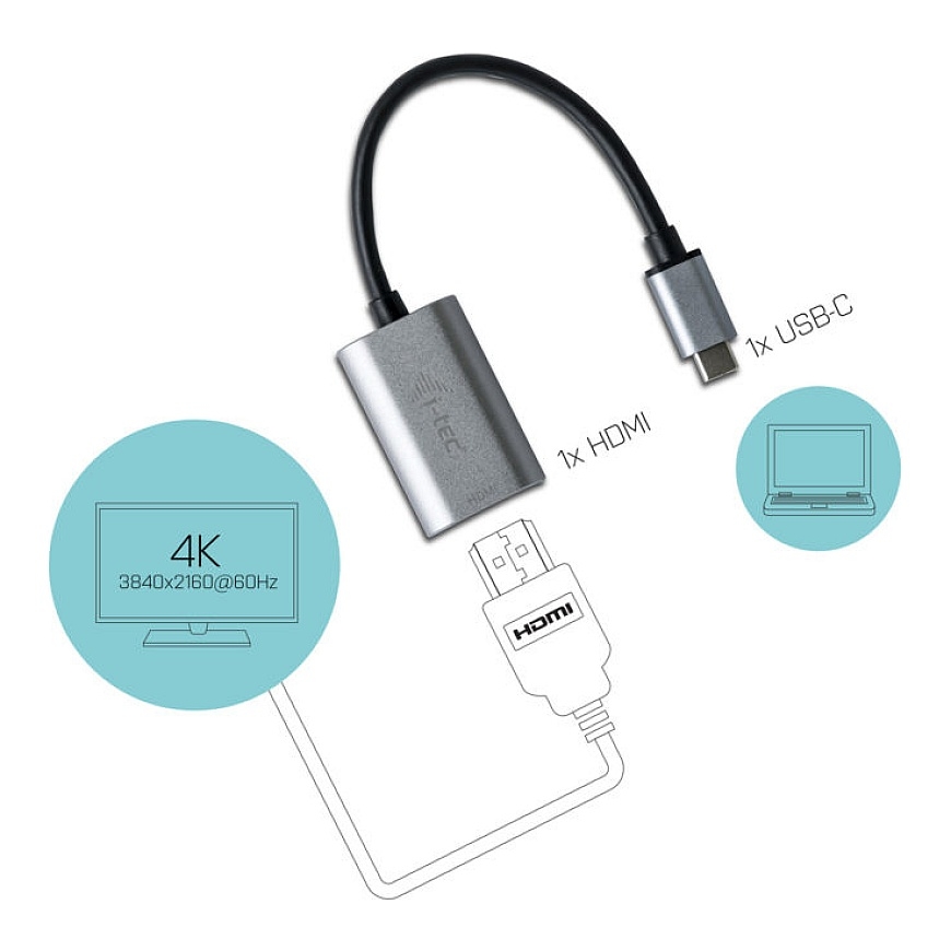 i-tec Metal USB-C HDMI Adapter 4K/60Hz – 4