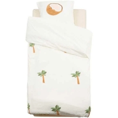 Atmosphera Bedding Set with Palms, 140 x 200 cm