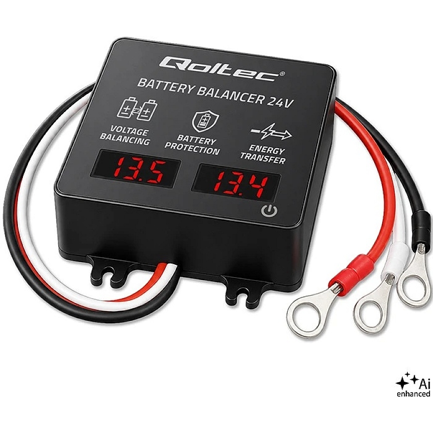 Qoltec 24V sprieguma balansētājs 2 x