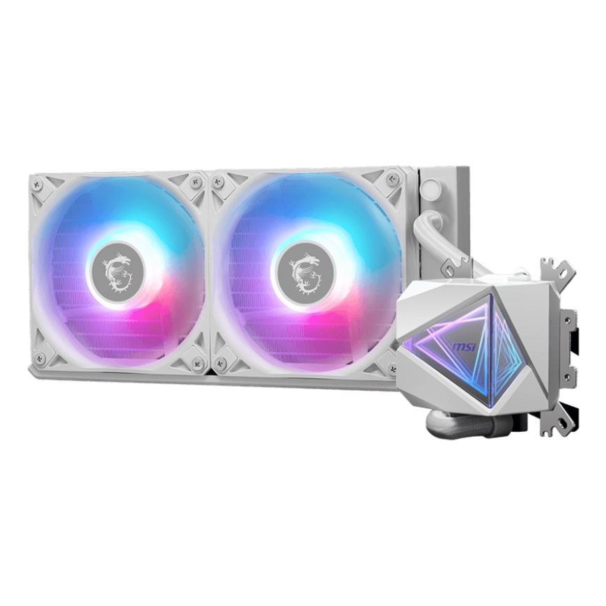 MSI MAG Coreliquid I240 Procesors Šķidruma dzesēšanas komplekts 12 cm Balts 1 pcs