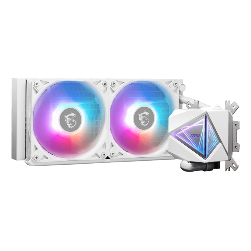 MSI MAG Coreliquid I240 Procesors Šķidruma dzesēšanas komplekts 12 cm Balts 1 pcs – 2