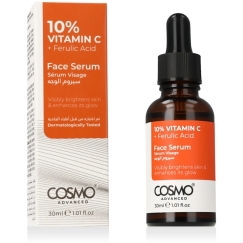 Серум для лица COSMO ADVANCED с витамином C 10% и феруловой кислотой, 30 мл
