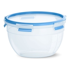 EMSA CLIP & CLOSE N10114 Round Container 2.6 L Blue, Transparent 1 pc(s)