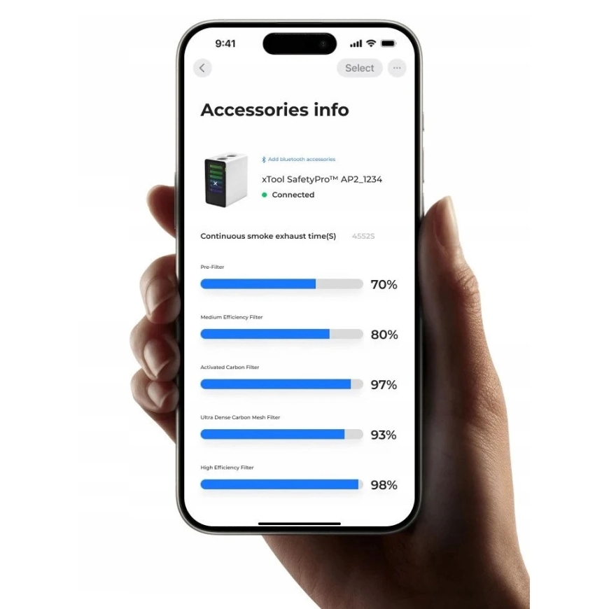 xTool xTool SafetyPro™ AP2 zelta tīrītājs – 3